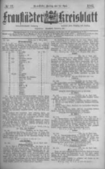 Fraustädter Kreisblatt. 1887.04.29 Nr33