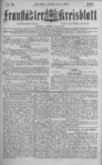 Fraust&auml;dter Kreisblatt. 1887.05.10 Nr36