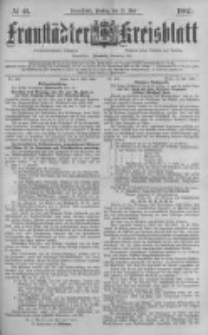 Fraustädter Kreisblatt. 1887.05.27 Nr41