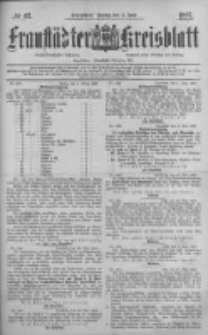 Fraust&auml;dter Kreisblatt. 1887.06.03 Nr42