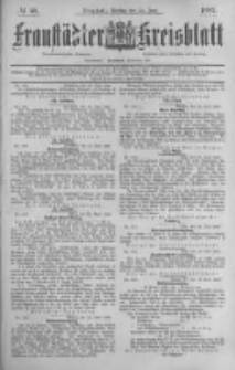 Fraust&auml;dter Kreisblatt. 1887.06.24 Nr48