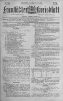 Fraust&auml;dter Kreisblatt. 1887.07.12 Nr53