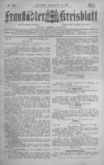 Fraust&auml;dter Kreisblatt. 1887.07.15 Nr54