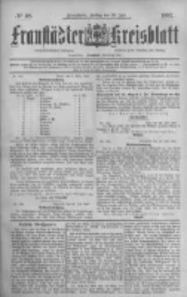 Fraust&auml;dter Kreisblatt. 1887.07.29 Nr58