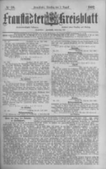 Fraustädter Kreisblatt. 1887.08.02 Nr59