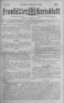 Fraustädter Kreisblatt. 1887.08.09 Nr61