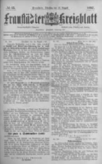 Fraustädter Kreisblatt. 1887.08.23 Nr65