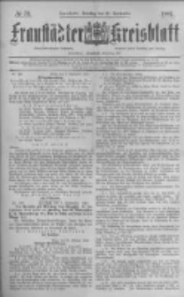 Fraust&auml;dter Kreisblatt. 1887.09.20 Nr73