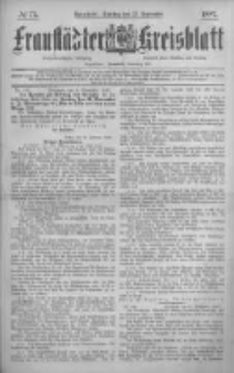 Fraust&auml;dter Kreisblatt. 1887.09.27 Nr75