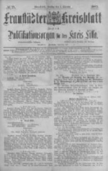 Fraust&auml;dter Kreisblatt. 1887.10.07 Nr78