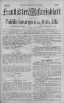 Fraustädter Kreisblatt. 1887.10.11 Nr79