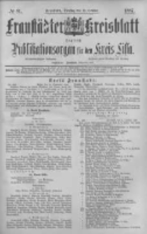 Fraust&auml;dter Kreisblatt. 1887.10.18 Nr81