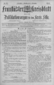 Fraust&auml;dter Kreisblatt. 1887.11.08 Nr87