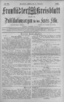 Fraust&auml;dter Kreisblatt. 1887.11.11 Nr88