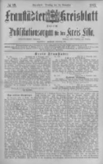 Fraust&auml;dter Kreisblatt. 1887.11.15 Nr89