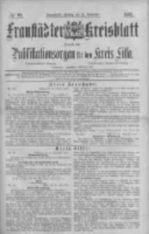 Fraustädter Kreisblatt. 1887.11.25 Nr92