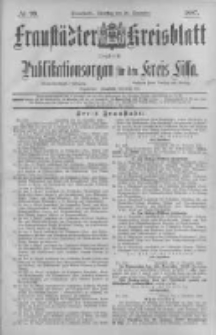 Fraust&auml;dter Kreisblatt. 1887.12.20 Nr99