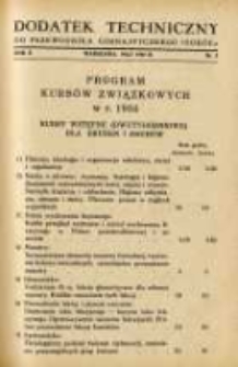 Dodatek Techniczny do Przewodnika Gimnastycznego "Sok&oacute;ł" 1934.05 R.10 Nr5