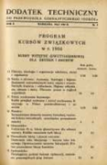 Dodatek Techniczny do Przewodnika Gimnastycznego "Sokół" 1934.05 R.10 Nr5
