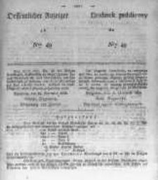 Oeffentlicher Anzeiger zum Amtsblatt No.49 der K&ouml;nigl. Preuss. Regierung zu Bromberg. 1839
