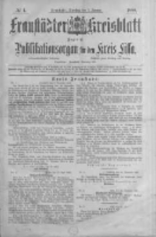 Fraust&auml;dter Kreisblatt. 1888.01.03 Nr1