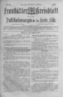 Fraust&auml;dter Kreisblatt. 1888.02.07 Nr11