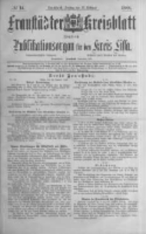 Fraust&auml;dter Kreisblatt. 1888.02.17 Nr14
