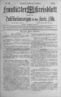 Fraustädter Kreisblatt. 1888.02.17 Nr14