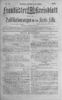 Fraustädter Kreisblatt. 1888.02.28 Nr17