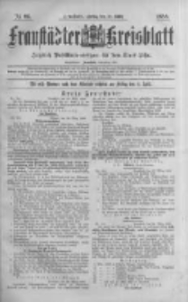 Fraustädter Kreisblatt. 1888.03.30 Nr26