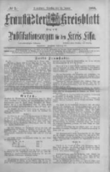 Fraust&auml;dter Kreisblatt. 1888.01.24 Nr7