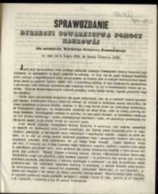 Sprawozdanie Dyrekcyi Towarzystwa Pomocy Naukowej dla Młodzieży Wielkiego Księstwa Poznańskiego za czas od 1. Lipca 1951. do końca Czerwca 1952.