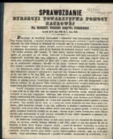 Sprawozdanie Dyrekcyi Towarzystwa Pomocy Naukowej dla Młodzieży Wielkiego Księstwa Poznańskiego za rok od Ś. Jana 1852 do Ś. Jana 1853
