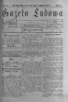 Gazeta Ludowa: pismo polsko-ewangelickie dla ludu mazurskiego. 1900.08.11 R.5 nr61