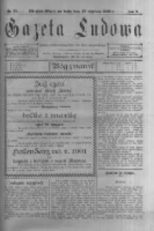 Gazeta Ludowa: pismo polsko-ewangelickie dla ludu mazurskiego. 1900.09.19 R.5 nr71