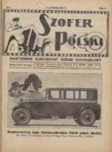Szofer Polski: dwutygodnik ilustrowany og&oacute;lno automobilowy 1926.01.15 R.2 Nr2