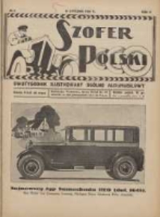Szofer Polski: dwutygodnik ilustrowany ogólno automobilowy 1926.01.15 R.2 Nr2