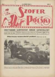 Szofer Polski: dwutygodnik ilustrowany ogólno automobilowy 1926.02.15 R.2 Nr4