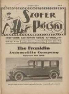 Szofer Polski: dwutygodnik ilustrowany og&oacute;lno automobilowy 1926.03.15 R.2 Nr6
