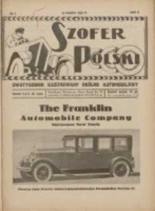 Szofer Polski: dwutygodnik ilustrowany ogólno automobilowy 1926.03.15 R.2 Nr6
