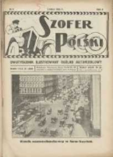 Szofer Polski: dwutygodnik ilustrowany ogólno automobilowy 1926.05.01 R.2 Nr9