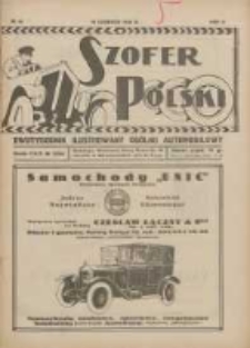 Szofer Polski: dwutygodnik ilustrowany ogólno automobilowy 1926.06.15 R.2 Nr12