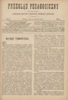 Przegląd Pedagogiczny:czasopismo poświęcone sprawom wychowania szkolnego i domowego 1887.08.15(03) R.6 Nr16
