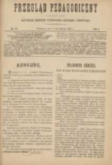 Przegląd Pedagogiczny:czasopismo poświęcone sprawom wychowania szkolnego i domowego 1887.11.03(15) R.6 Nr22