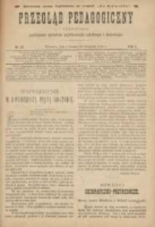 Przegląd Pedagogiczny:czasopismo poświęcone sprawom wychowania szkolnego i domowego 1887.12.01(11.19) R.6 Nr23