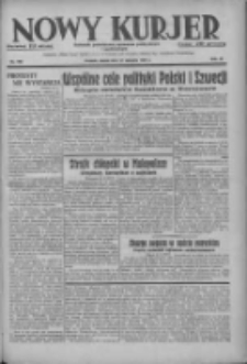 Nowy Kurjer: dziennik poświęcony sprawom politycznym i społecznym 1937.08.27 R.48 Nr196