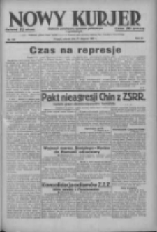 Nowy Kurjer: dziennik poświęcony sprawom politycznym i społecznym 1937.08.31 R.48 Nr199