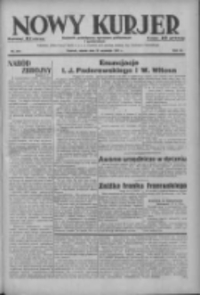 Nowy Kurjer: dziennik poświęcony sprawom politycznym i społecznym 1937.09.18 R.48 Nr215