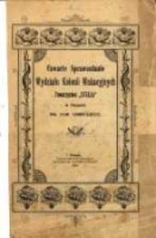 Czwarte Sprawozdanie Wydziału Kolonii Wakacyjnych "Stella" w Poznaniu za rok 1899/1900