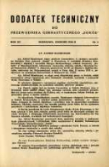 Dodatek Techniczny do Przewodnika Gimnastycznego "Sokół" 1939.04 R.15 Nr4